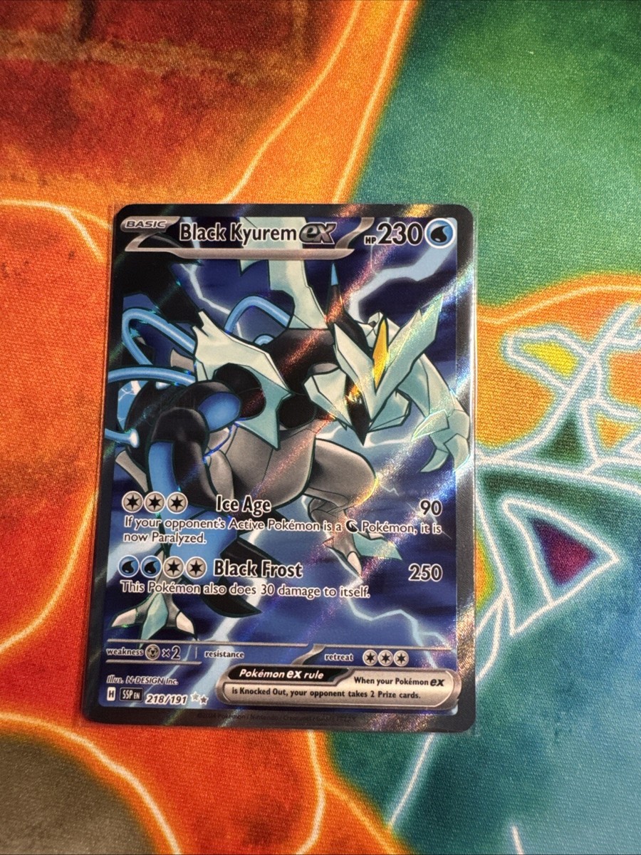 カズマ Pre サンライズクルセイド Pokémon Surging Sparks Black Kyurem EX Full Art 218/191
