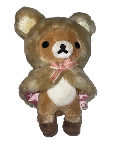Korilakkuma Happy Natural Time Hanging Plush Rilakkuma Fawn Hooded Cape 6”
