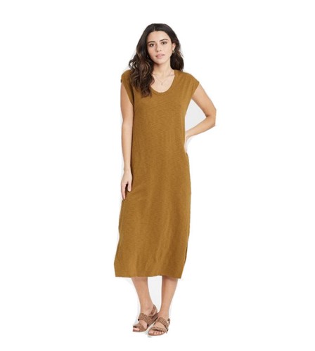 Universal Thread Medium Brown Sleeveless Knit Dress