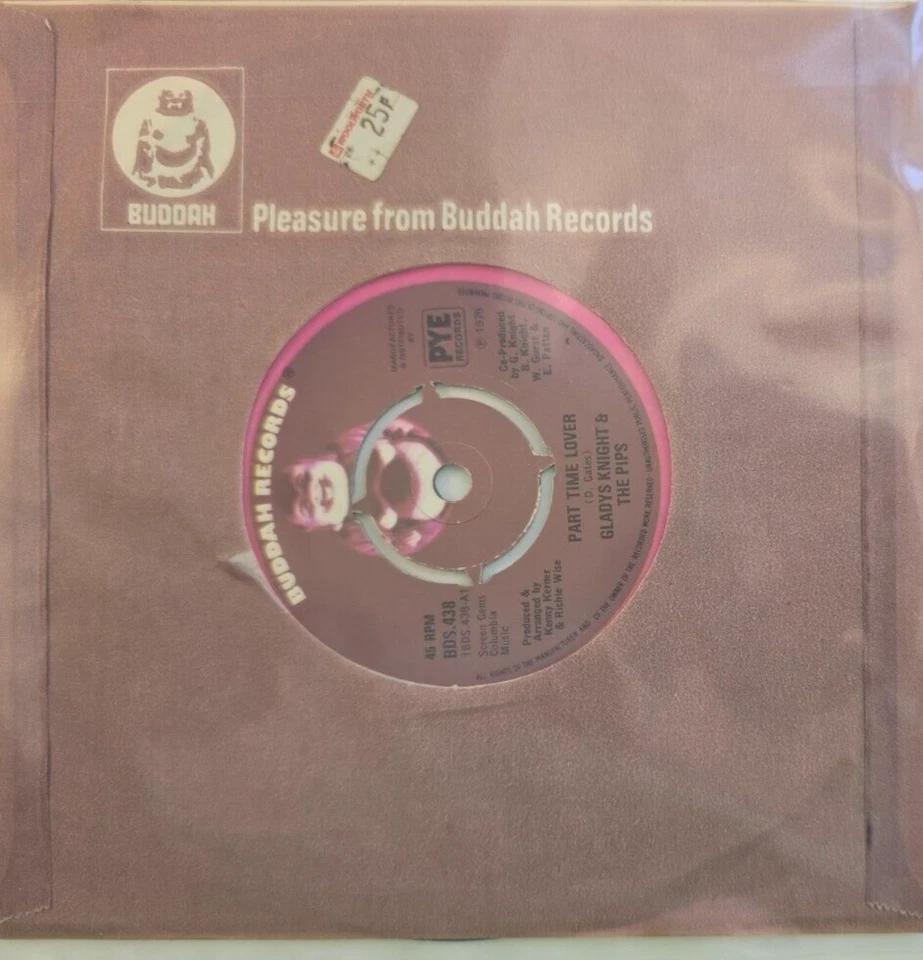 Gladys Knight And The Pips Part Time Love / Street Brother 7" vinyl record 1975 - Image 3 of 4