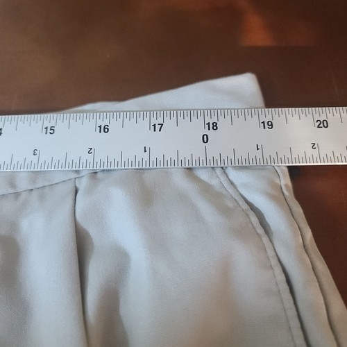 LIZ CLAIBORNE BEIGE KHAKI CHINO DRESS PANTS PLEATED MENS 40X29 (ACT 38X29) - Picture 7 of 13