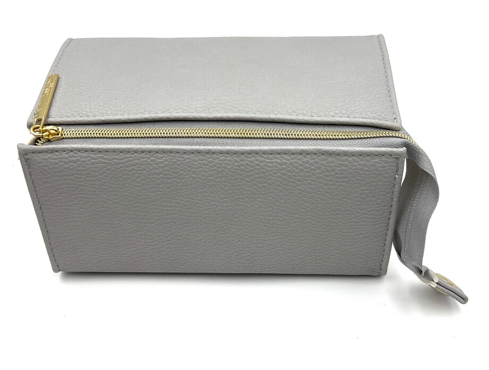 ¡Nuevo! 2 bolsas: Bolso con cremallera para maquillaje cosmético de cuero sintético Lancome Foto 4 de 4