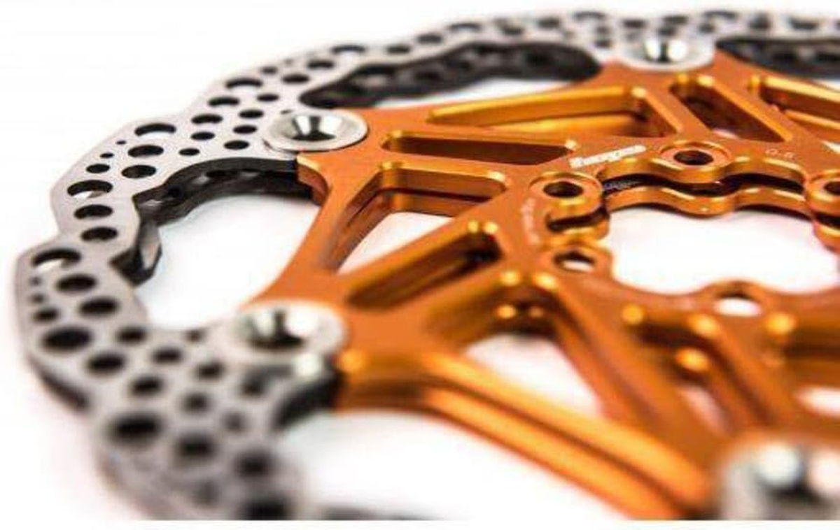 Floating Bike Rotor Hope Floating Rotor 200mm - Orange Wave Pattern ...