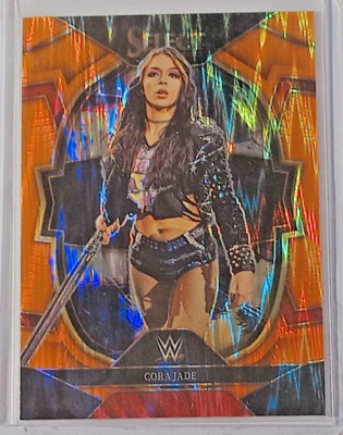 2023 Panini WWE Select Concourse Orange Flash Prizm Parallel Cora Jade #63