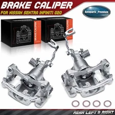 2x Disc Brake Caliper w/Bracket for Nissan Sentra Infiniti G20 Rear Left & Right