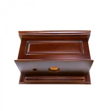 Dark Oak Wood Raised Panel Tank For High Tank Toilet Renovators Supply