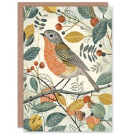 Pastell Farbe Tier Natur Botanisch Geburtstagskarte