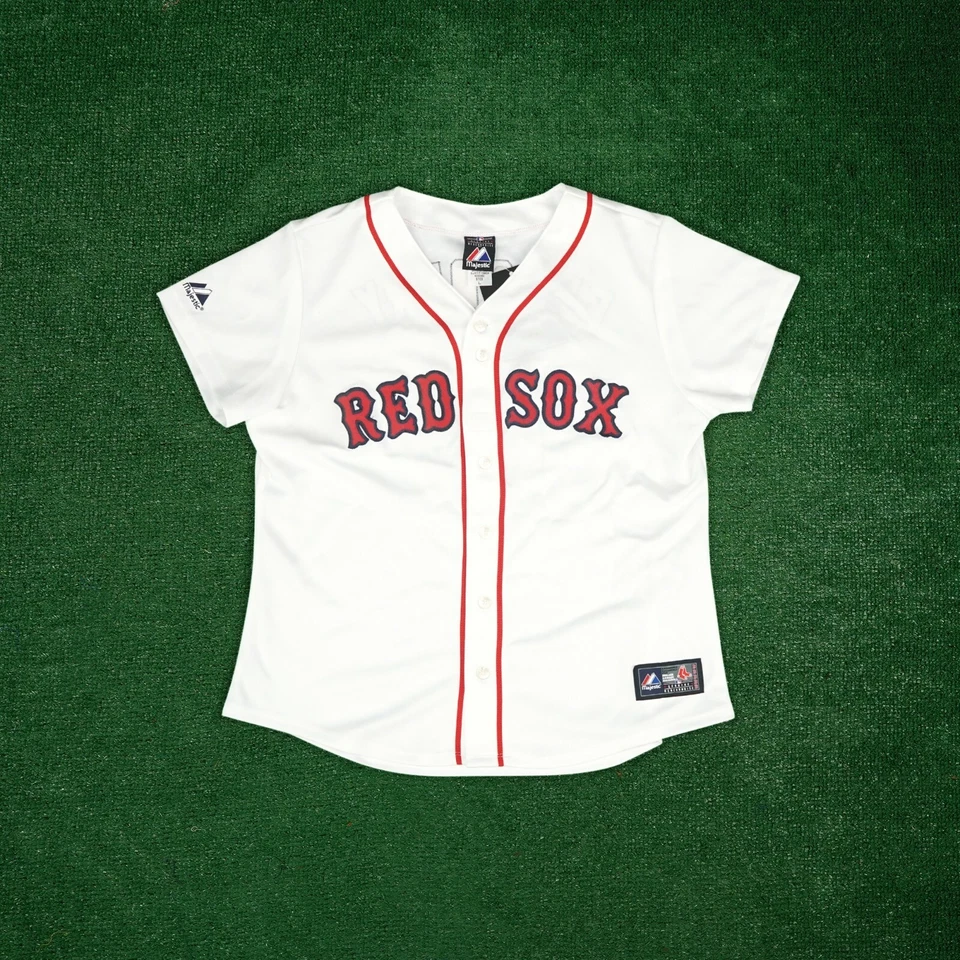 Camiseta deportiva blanca para mujer Jacoby Ellsbury Majestic Boston Red Sox Foto 2 de 4