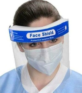 Safety Full Face Shield Guard Protector Mask Clear Head Band Elastic Reusable US