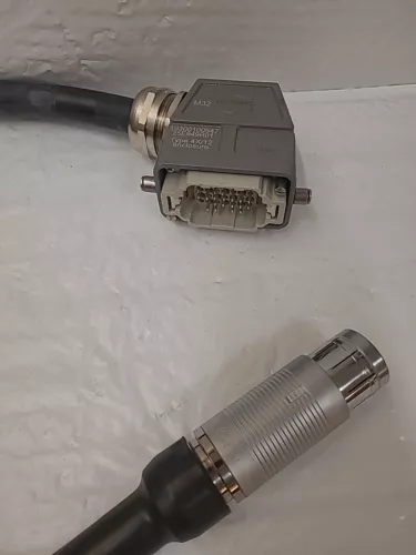 Harting Connector Male Han  19300100547 Cable To Fisher Female Conn M32, 4X/12