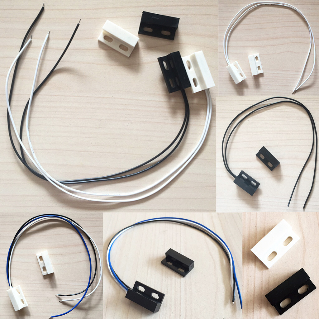 Alarm Sensor 5 Sets Magnetic Door Window Sensors - Wired NC Reed Switch For  Home Security Alarm Systems Home Security Sensor Kits, image size:1024x1024
