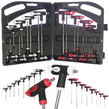 Screwdriver Set T Bar Hex Key Torx Star Allen Metric Ball Double Ended Security