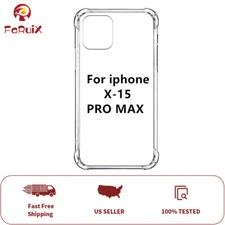 CLEAR Shockproof Case For iPhone 15 14 13 12 11 Pro Max MINI Plus Xr Xs X Cover