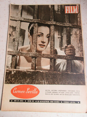 FILM - 1956  Carmen Sevilla, polish film magazine