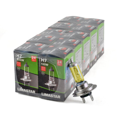 H7 24V 70W Golden Yellow Halogen Headlight Bulbs 3000k HGV Truck Snow Bulb
