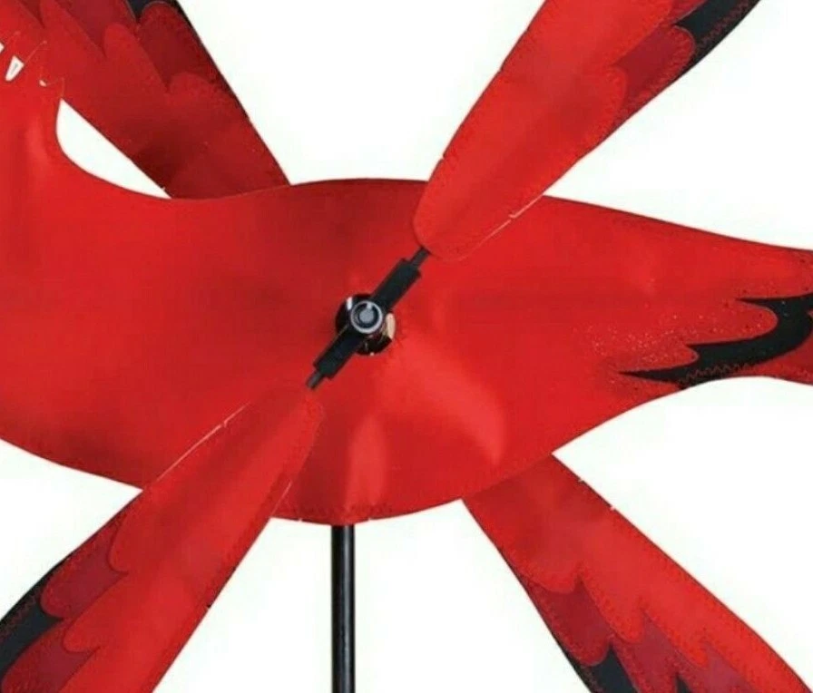 CARDINAL WHIRLIGIG WIND SPINNER 17" NEW GARDEN STAKE YARD DECOR FREE SHIPPING! - Image 3 of 3