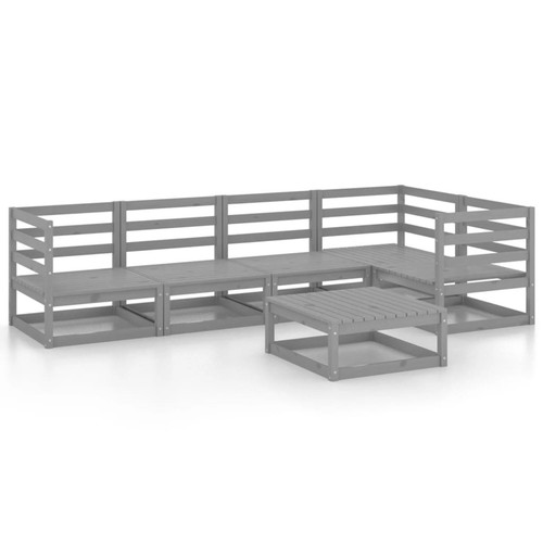 Tidyard 6 Piece Garden Set Wooden Furniture Set Sofa and Table Set Patio Q7C1 - Picture 2 of 12