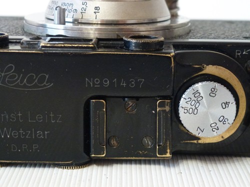 Leitz Leica Mod.II Camera Black/Nickel Elmar 3.5/50mm 1932 #91437 - Picture 6 of 12