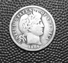 1904 Barber Dime Exact Coin Pictured. 90% Silver