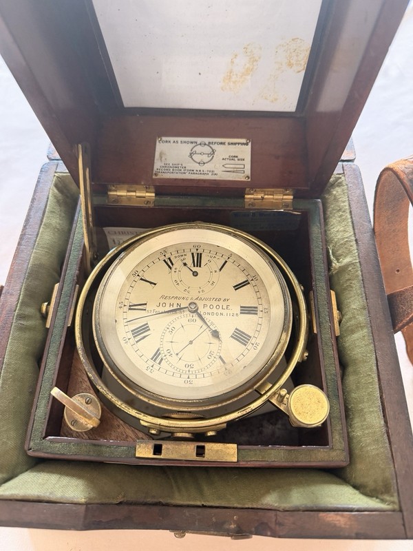 John Poole London No.1128 Marine Chronometer Christie’s Provenance Running