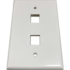 Eaton Tripp Lite Series Safe-IT 2-Port Single-Gang Keystone Wall Plate, Antibact