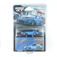 MINI GT 1:64 RX-7 RE-Amemiya 20B NA 3ROTOR-7 “Ama-san Go”Blue Car