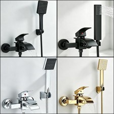 Badewannenarmatur Wasserfall Duschset Wannen Badarmatur Mischbatterie Handbrasue