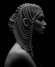 Hot Hair Jewelry Party Accessories Full Metal Chain Tassel Punk Head Chain Party