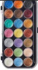 Yasutomo NPWC21 Pearlescent Watercolor Paint Pan Set, 21 Vibrant Colors NIP