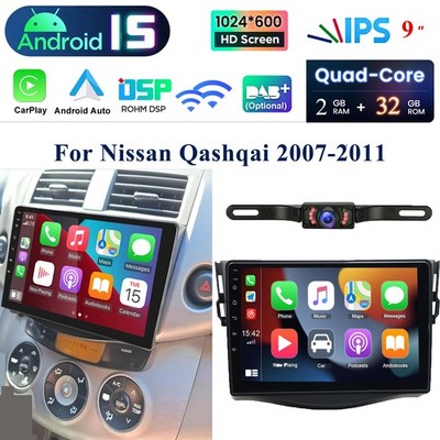For 2007 2008 2009 2010-2012 Toyota RAV4 Android 15 CarPlay Car Stereo Radio GPS