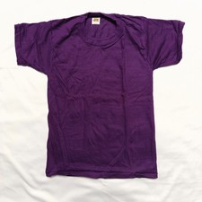 Vintage Russell Athletic Youth M Purple T-Shirts Lot of 6 Made in USA NOS