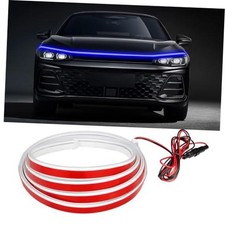 Car Hood Light Strip Waterproof Flexible LED Strip, Dynamic Scan 71 Inches blue