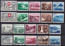Schweiz, 4 Jahre Pro Patria 1952 bis 1955 sauber rund gestempelt