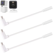 3 PCS 90 Degree Micro-USB Extension Cable for Wyze Cam Pan v3 v3 Pro 5 Inch