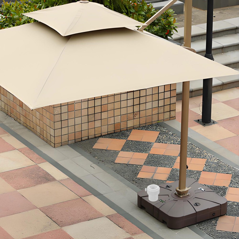 2 Pcs Swimming Pool Umbrella Stabilizer Threaded Poolside Adapter