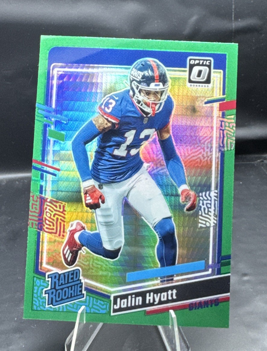 2023 Donruss Optic #279 Jalin Hyatt Green Hyper