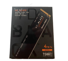 WD Black 4TB SN850X NVMe M.2 2280 PCIe 4.0 Internal SSD WDS400T2X0E Gen4