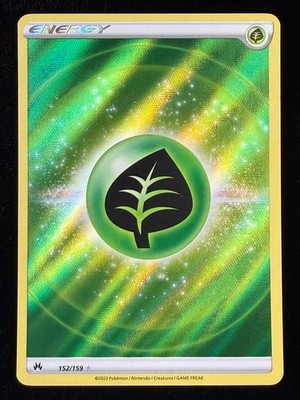 Grass Energy (Texture Full Art) Holo Ultra Rare SWSH: Crown Zenith 152/159 NM