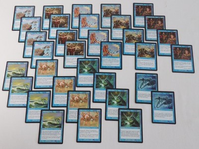 x8 Playsets of 1990s Magic the Gathering Urza's Saga Enchantments Power Sink