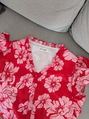 Sommerliches Hawaii-Shirt Grace Karin, Gr.L