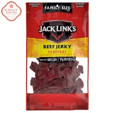 new Jack Link  s Teriyaki Beef Jerky   100 Beef, 11g Protein, 10oz