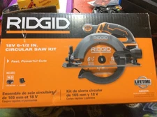RIDGID 18V Cordless 6-1/2 in. Circular Saw Kit R8655K 4.0 Ah Battery & Charger