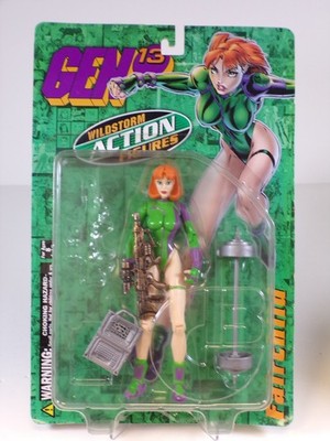 Wildstorm Fairchild Gen13 Action Figure Hyper-Battle Cannon Laptop Exercise Bar