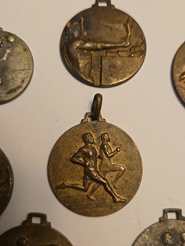 Lare Lot Of Antique Sports Medals Mostly Italian? - Picture 4 of 19