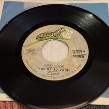 CARLY SIMON ' YOU'RE SO VAIN ' 45 RPM  1972