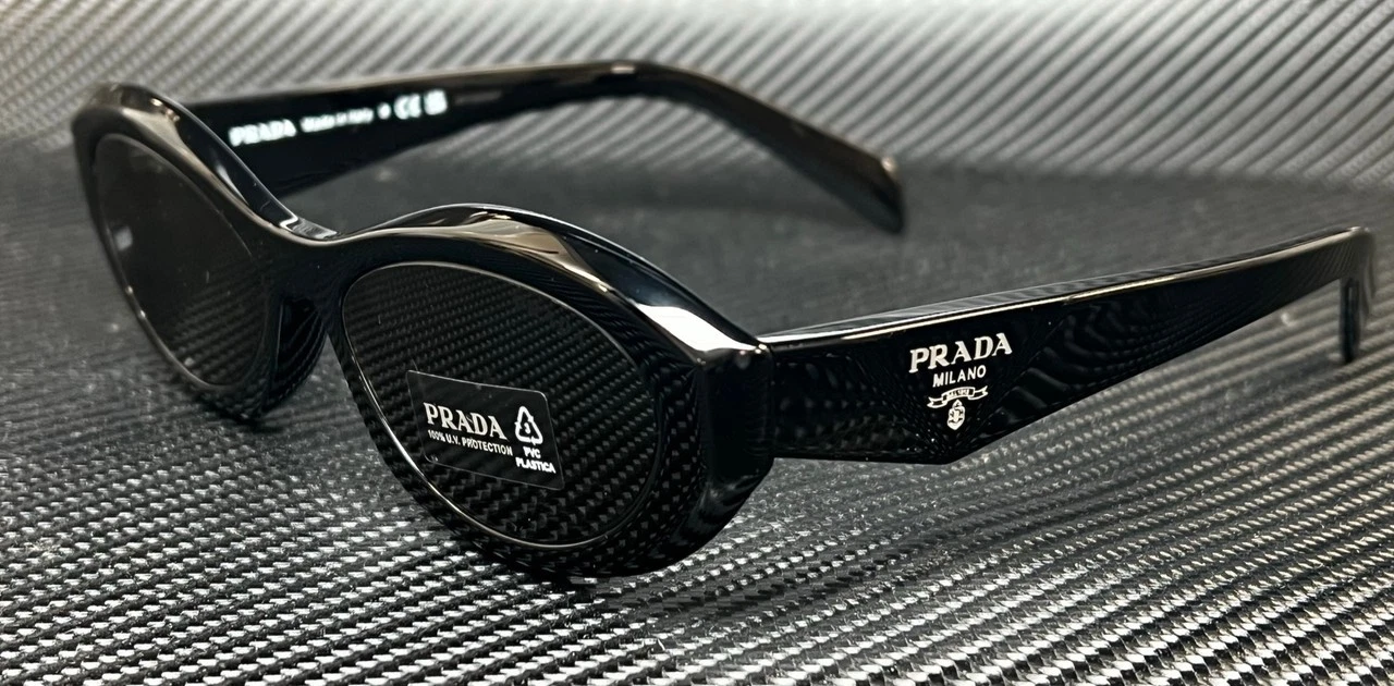 Prada — PRADA PR 26ZS 16K08Z Black Dark Grey Women's 55 mm Sunglasses