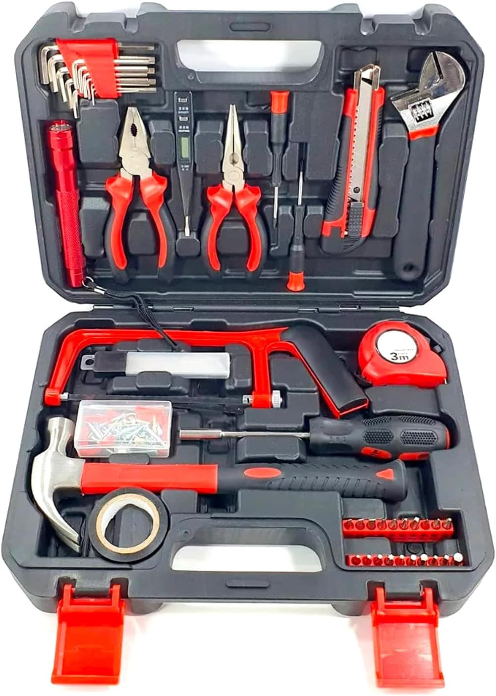 Set Di 143 Utensili Manuali Con Valigetta - Kit Completo per Fai Da Te, Bricolag