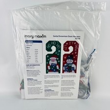 Mary Maxim Santa/Snowman Door Hangers 32424 Craft Kit