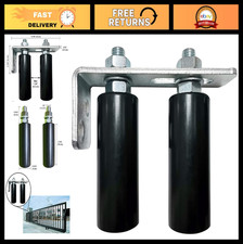 Adjustable 4" Slide Gate Guide Roller - Dual Nylon Rollers for Sliding Gates