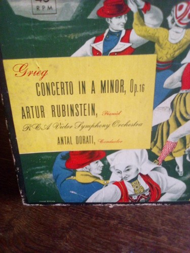 Vintage Set Of RCA Victor Symphony Orchestra Red 45 Records In Box Great... - Picture 18 of 19